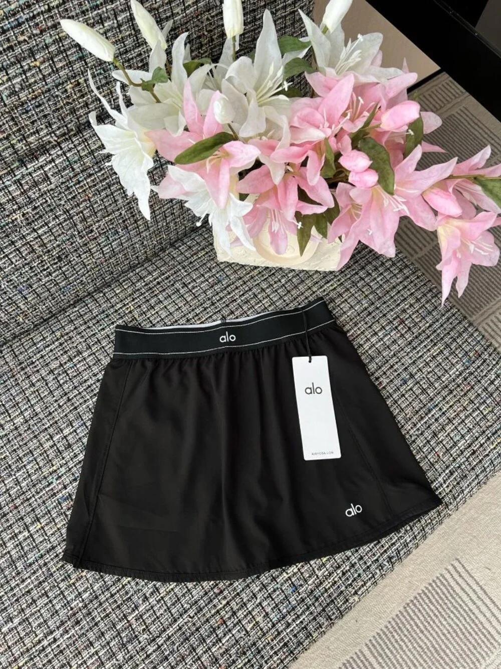 ALO Black Mini Skirt